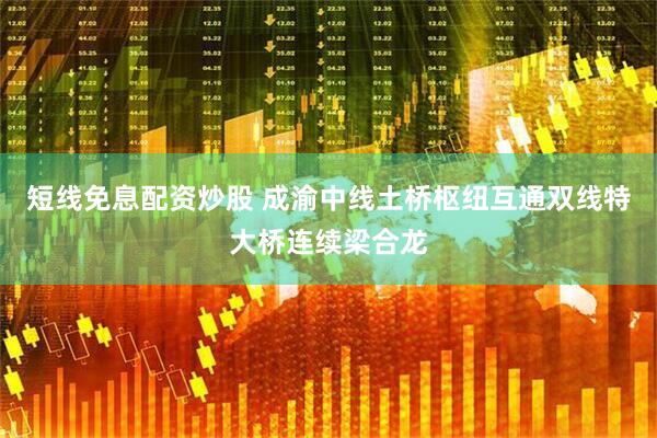 短线免息配资炒股 成渝中线土桥枢纽互通双线特大桥连续梁合龙